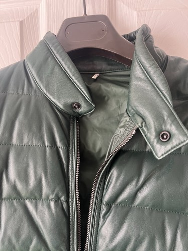 Moncler leather piumino puffer - moncler,